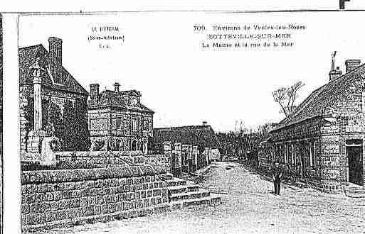 Ville de SOTTEVILLESURMER Carte postale ancienne