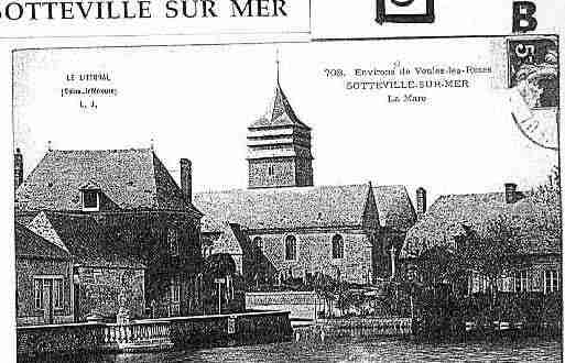 Ville de SOTTEVILLESURMER Carte postale ancienne