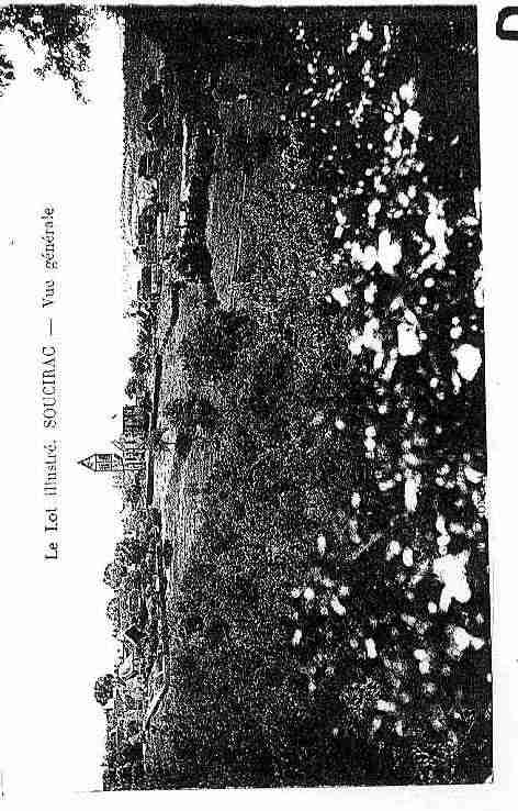 Ville de SOUCIRAC Carte postale ancienne
