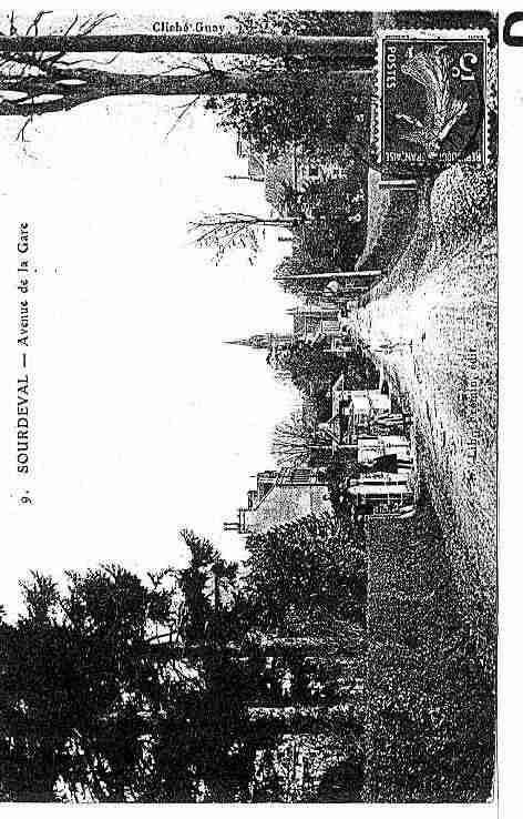 Ville de SOURDEVAL Carte postale ancienne