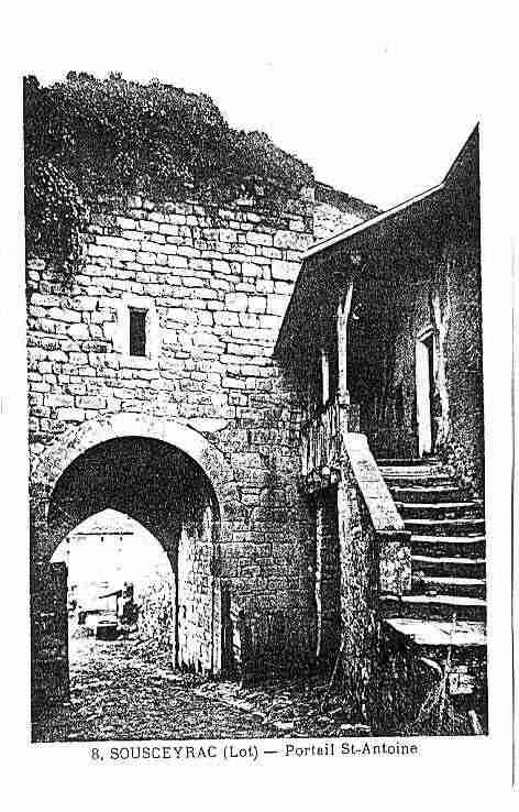 Ville de SOUSCEYRAC Carte postale ancienne