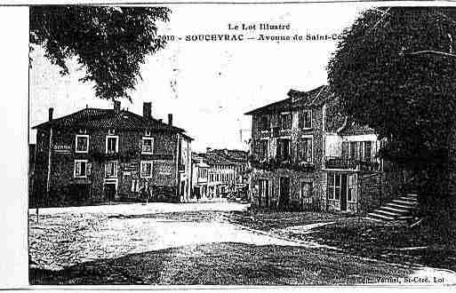 Ville de SOUSCEYRAC Carte postale ancienne