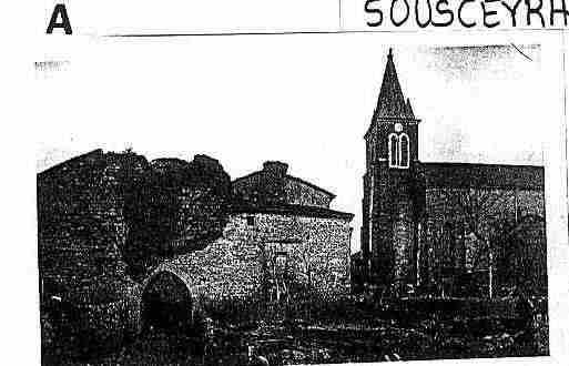 Ville de SOUSCEYRAC Carte postale ancienne