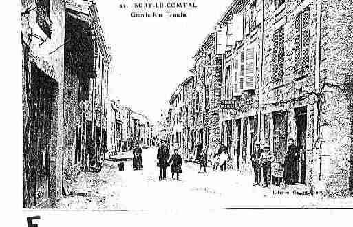 Ville de SURYLECOMTAL Carte postale ancienne