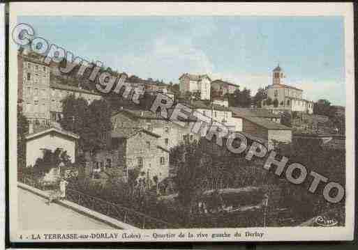 Ville de TERRASSESURDORLAY(LA) Carte postale ancienne