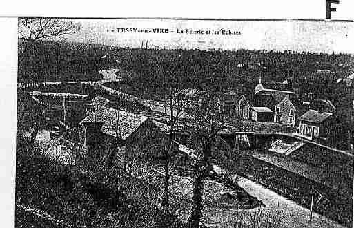 Ville de TESSYSURVIRE Carte postale ancienne