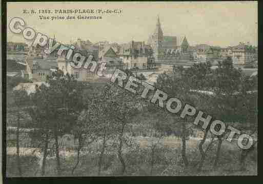 Ville de TOUQUETPARISPLAGE(LE) Carte postale ancienne