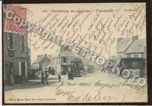 Ville de TOURLAVILLE Carte postale ancienne Ville de TOURLAVILLE Carte postale ancienne