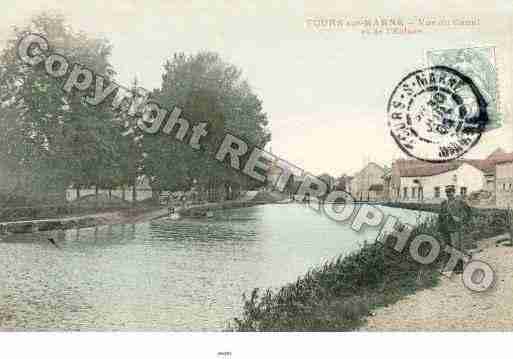 Ville de TOURSSURMARNE Carte postale ancienne