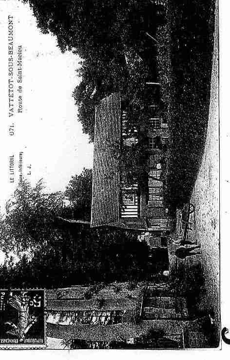 Ville de VATTETOTSOUSBEAUMONT Carte postale ancienne Ville de VATTETOTSOUSBEAUMONT Carte postale ancienne