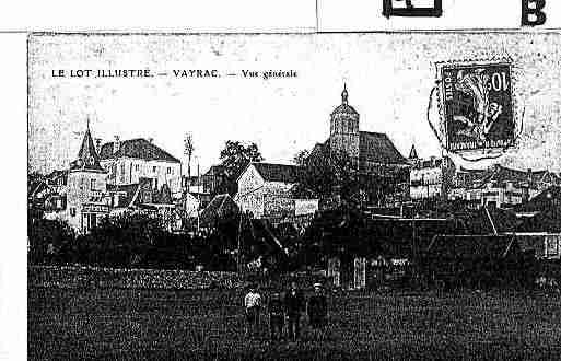Ville de VAYRAC Carte postale ancienne