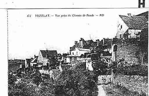 Ville de VEZELAY Carte postale ancienne