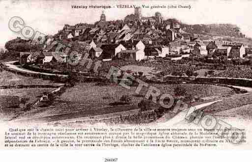 Ville de VEZELAY Carte postale ancienne Ville de VEZELAY Carte postale ancienne