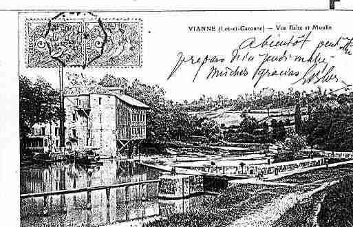 Ville de VIANNE Carte postale ancienne