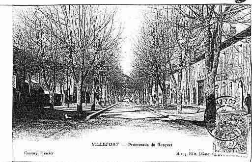 Ville de VILLEFORT Carte postale ancienne