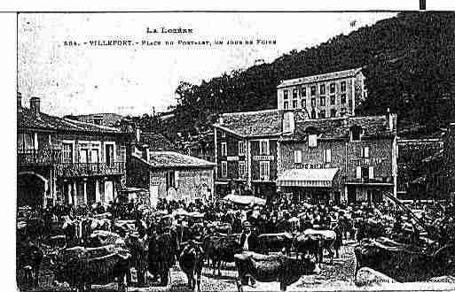 Ville de VILLEFORT Carte postale ancienne