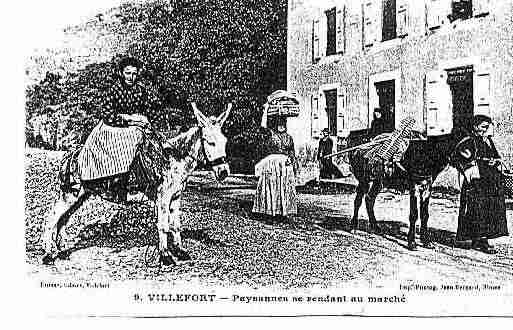 Ville de VILLEFORT Carte postale ancienne