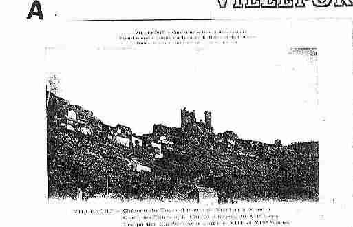 Ville de VILLEFORT Carte postale ancienne