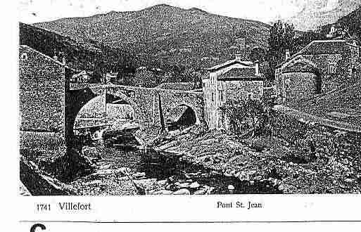 Ville de VILLEFORT Carte postale ancienne