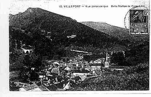 Ville de VILLEFORT Carte postale ancienne