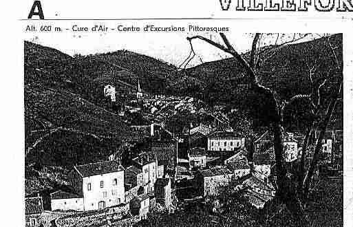 Ville de VILLEFORT Carte postale ancienne