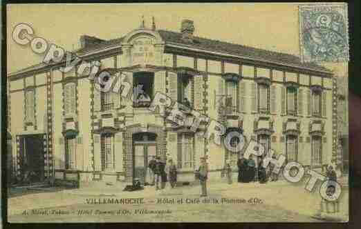 Ville de VILLEMANOCHE Carte postale ancienne