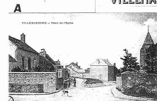 Ville de VILLEMANOCHE Carte postale ancienne