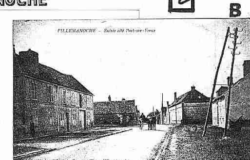 Ville de VILLEMANOCHE Carte postale ancienne