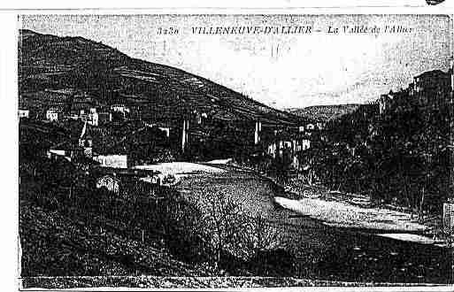 Ville de VILLENEUVED\\\'ALLIER Carte postale ancienne