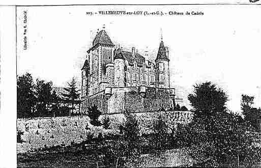 Ville de VILLENEUVESURLOT Carte postale ancienne