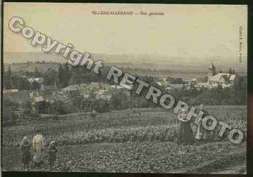 Ville de VILLERSALLERAND Carte postale ancienne