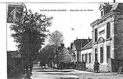 Ville de VITRYAUXLOGES Carte postale ancienne