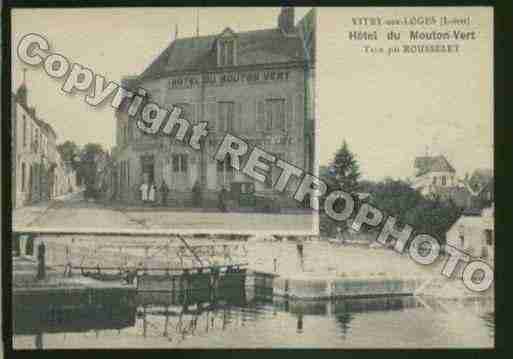 Ville de VITRYAUXLOGES Carte postale ancienne