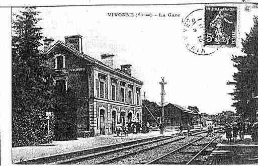 Ville de VIVONNE Carte postale ancienne