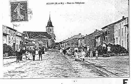 Ville de ALLAIN Carte postale ancienne