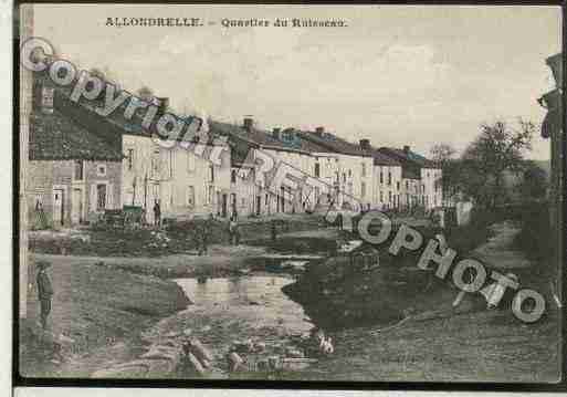 Ville de ALLONDRELLELAMALMAISON Carte postale ancienne