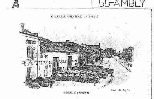 Ville de AMBLY Carte postale ancienne