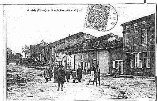 Ville de AMBLY Carte postale ancienne