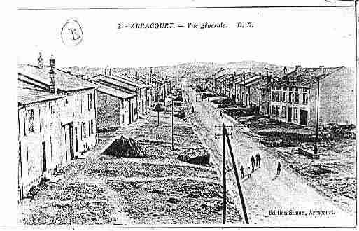Ville de ARRACOURT Carte postale ancienne
