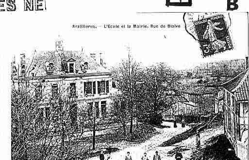 Ville de ARZILLIERESNEUVILLE Carte postale ancienne