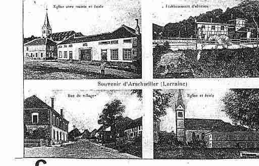 Ville de ARZVILLER Carte postale ancienne