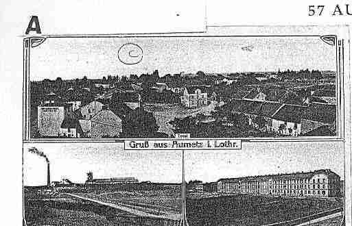 Ville de AUMETZ Carte postale ancienne