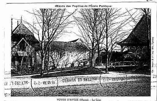 Ville de AVIZE Carte postale ancienne
