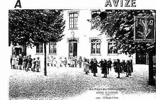 Ville de AVIZE Carte postale ancienne