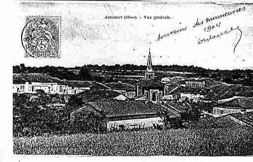 Ville de AVOCOURT Carte postale ancienne