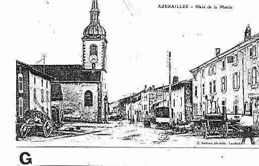 Ville de AZERAILLES Carte postale ancienne