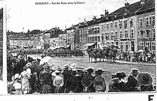 Ville de BACCARAT Carte postale ancienne