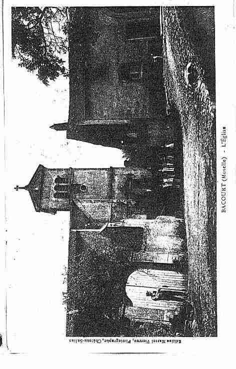 Ville de BACOURT Carte postale ancienne Ville de BACOURT Carte postale ancienne