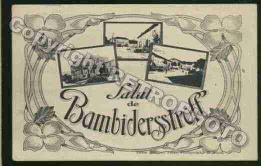 Ville de BAMBIDERSTROFF Carte postale ancienne