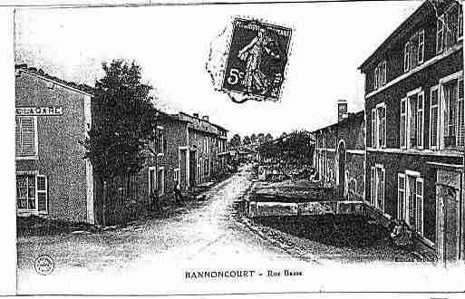 Ville de BANNONCOURT Carte postale ancienne